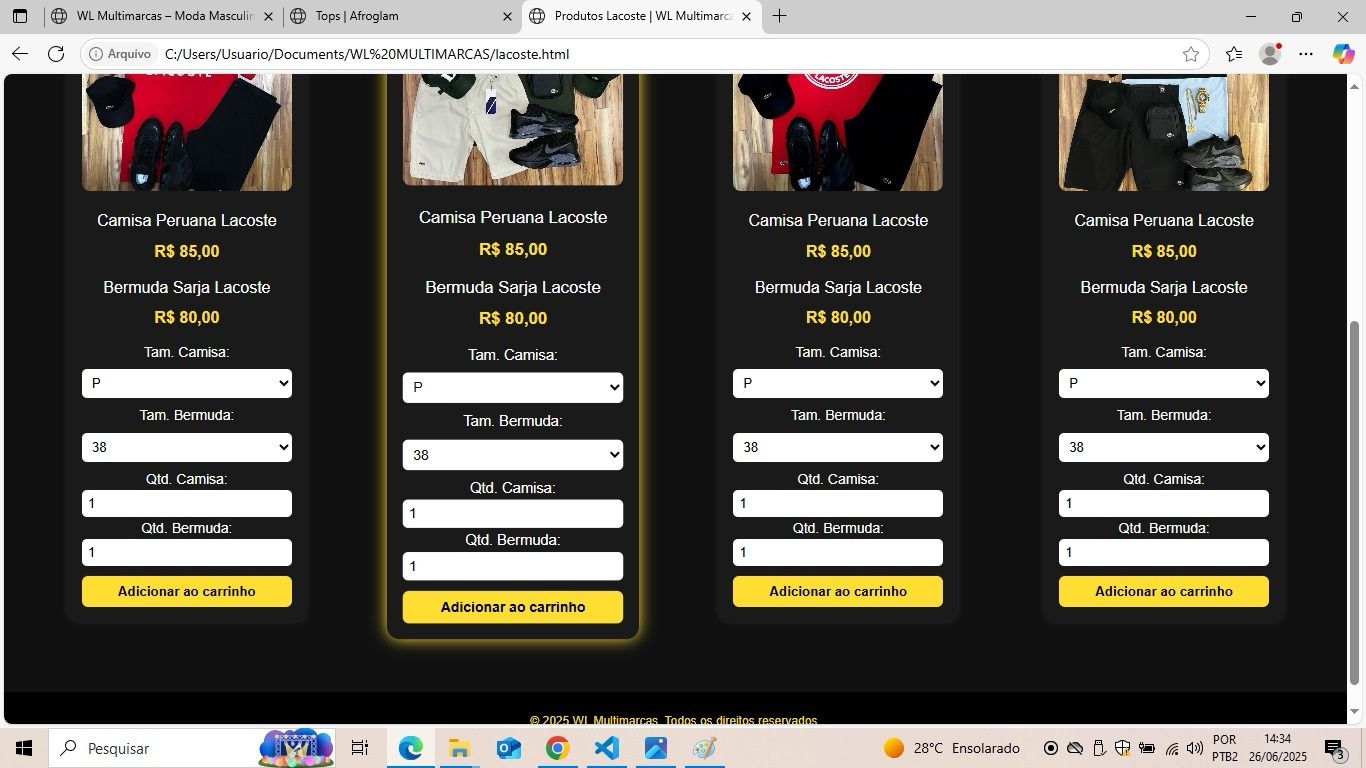 WL Multimarcas - produto